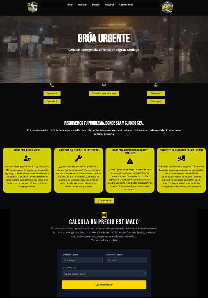 Web de gruaurgente.cl