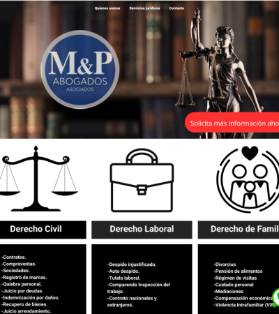 pagina web urgente M&P Abogados
